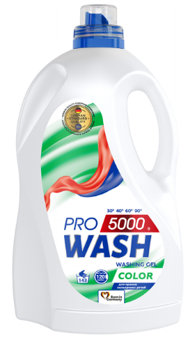 Прал. порошок рідкий 5л гель "Pro Wash" корол.(4)