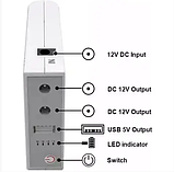 Джерело безперебійного живлення для роутера UPS WGP-103 10400 mAh на 5V 9V 12V, фото 2