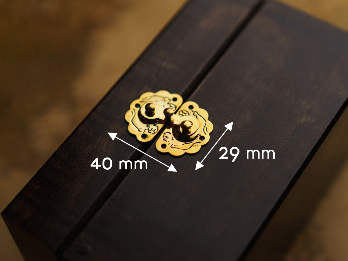 Клямка для скриньок. 29х40мм, фото 1