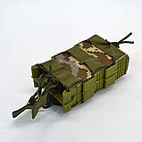 Подвійний підсумок для АК каркасний відкритий в камуфляжі ММ-14, фото 8