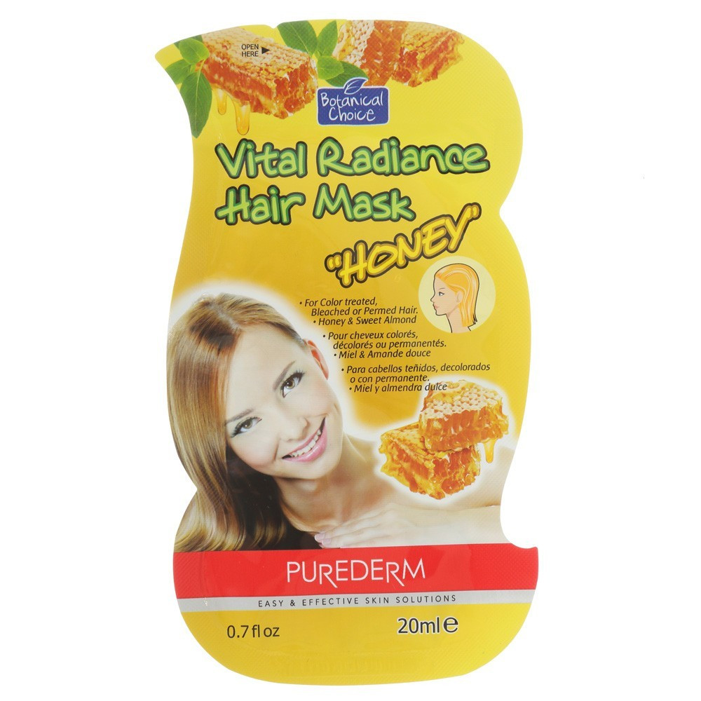 Purederm Vital Radinc Hair mask honey відновлена маска для волосся з медом