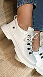 Білі жіночі кросівки екошкіра 39, фото 2