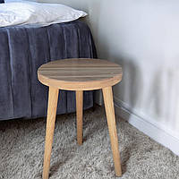 Журнальний кавовий столик Монро на трьох ніжках з дерева ясен 47см