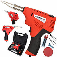 Паяльник для ремонту, пластикових деталей Kraft&Dele KD1504 + Скоби для пластику 800 шт - 8 видів Silver