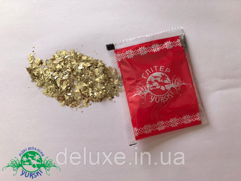 Блистки, золотистий рваний, 10г, фото 1