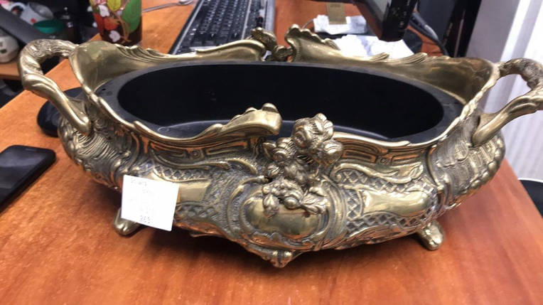 Вазон із латуні 33х18 см Stilars Італія 315, фото 1