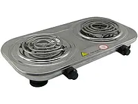 Електрична плита Rainberg RB-008 на 2 поверхні спіральна + 2 регулятори
