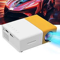 Міні-проектор портативний YG300 LED HD 1080P  Білий