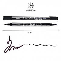 Набір маркерів акварельних з пензликом SANTI Brushpen Marker 12 шт/уп двосторонні (390998), фото 3