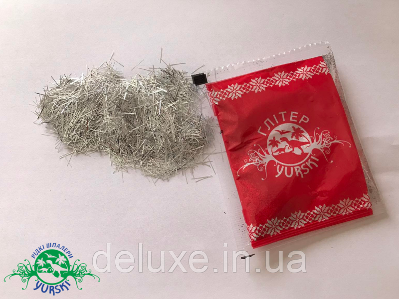Блистки, сріблястий смужка 1см, 10г, фото 1