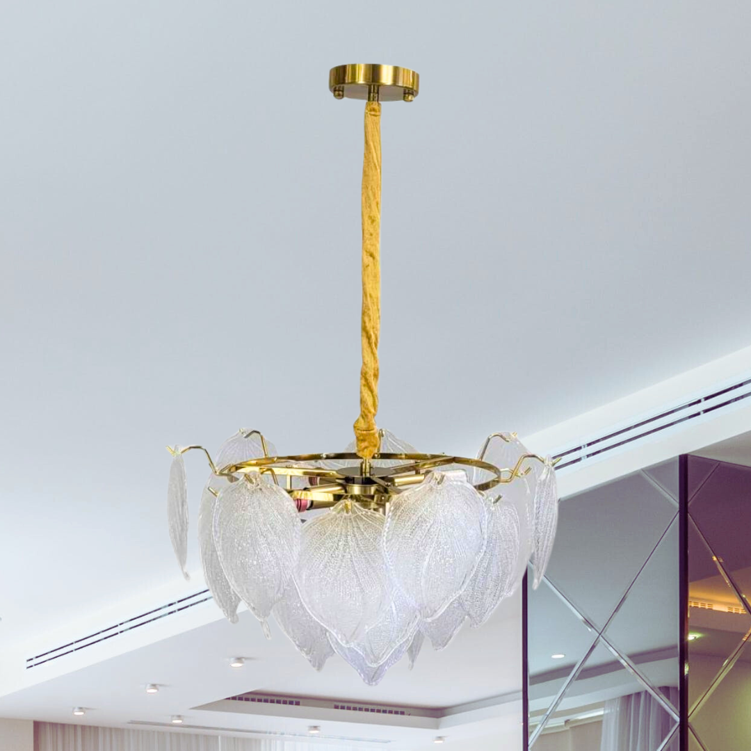 Декоративна люстра Крижані Листя Artlight цоколь ламп 6 шт колір D1936/500GD
