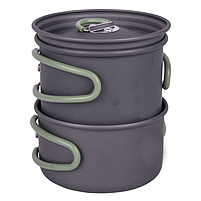 Набір Кемпингового Посуду Bo-Camp Explorer 2 Pieces Hard Anodized Anthracite / Green (2200240) Туристичний Посуд, фото 10