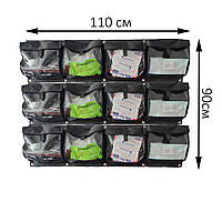 Органайзер медицинский для скорой, мобильного пункта с прозрачными карманами Вариант 1+1+1 Стохід