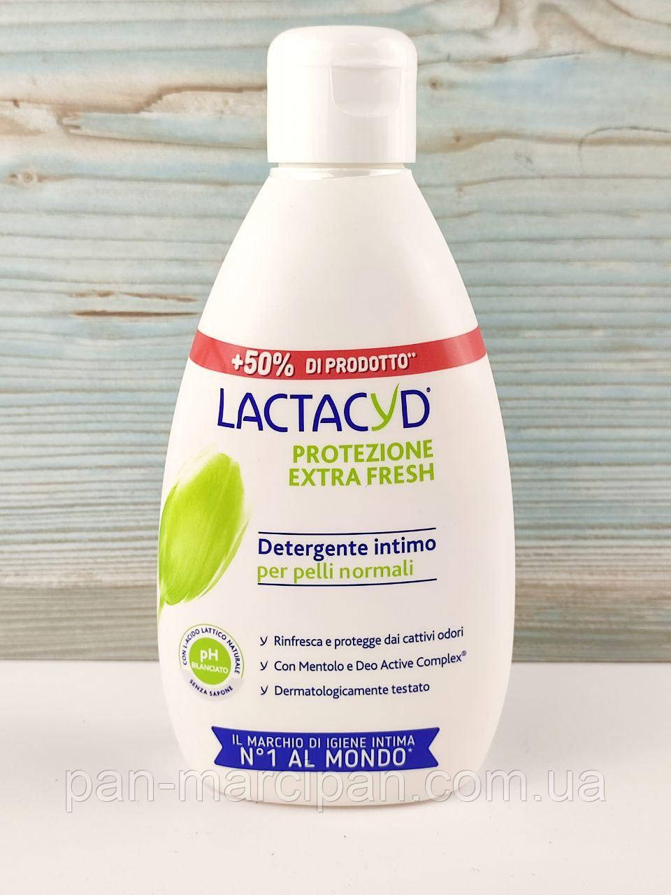 Гель для інтимної гігієни lactacyd protezione extra fresh 300ml, фото 1