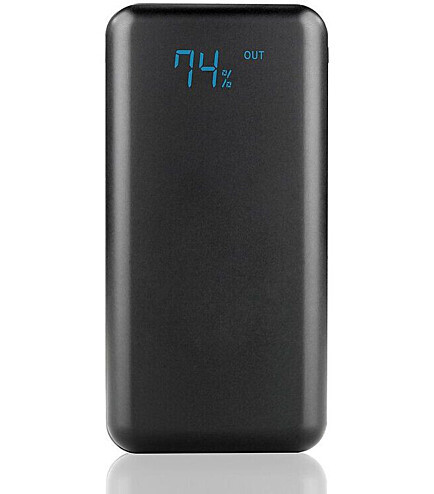 Зовнішній акумулятор Power Bank everActive EB-L20k Black, 20000mAh, LED, 5V/2A, Box