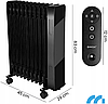 Масляний обігрівач 11 ребер MalTec 2500Вт (Польща), фото 2