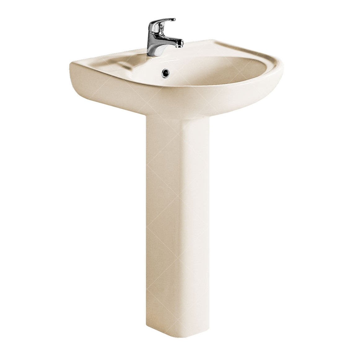 Комплект раковина + ніжка RAK Ceramics Cynthia Wash Basin (57 см) Слонова кістка