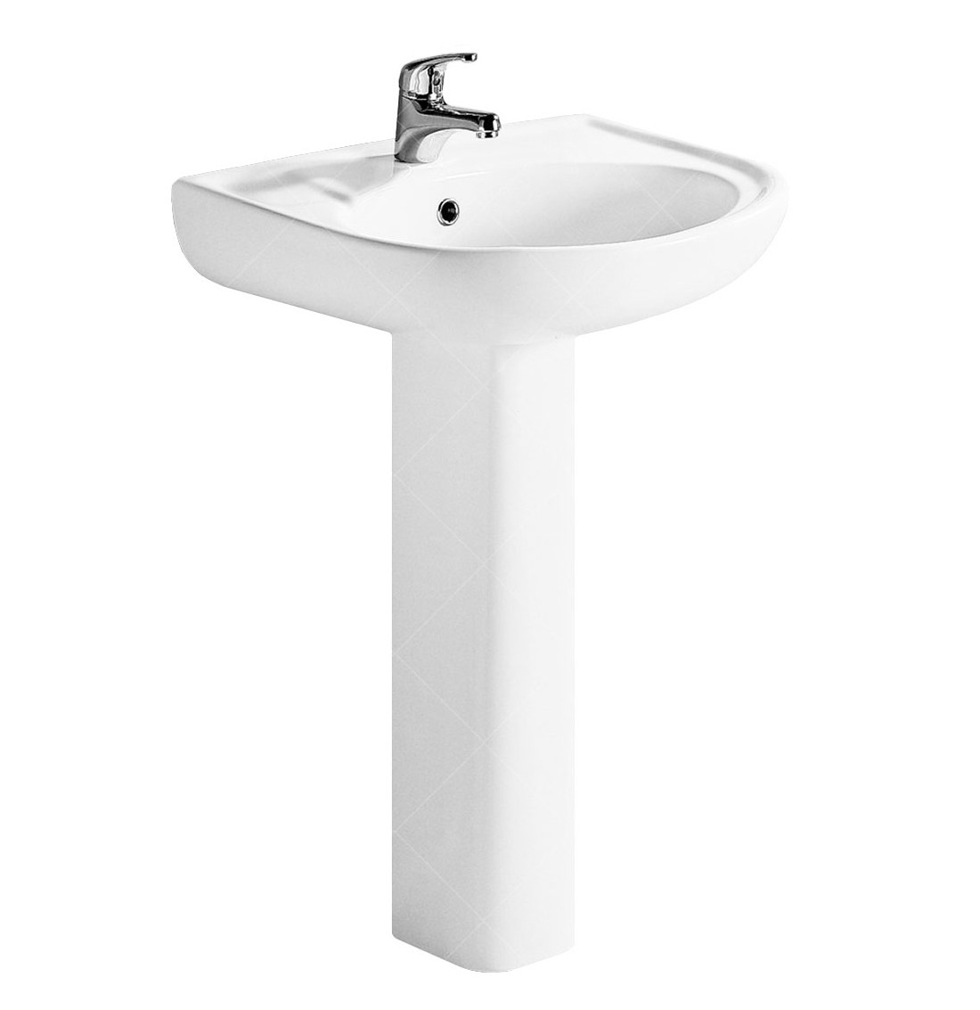 Комплект раковина + ніжка RAK Ceramics Cynthia Wash Basin (57 см) Білий