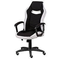 Офісне комп'ютерне крісло в спортивному стилі Riko Black/Grey Чорне із сірими вставками Special4You