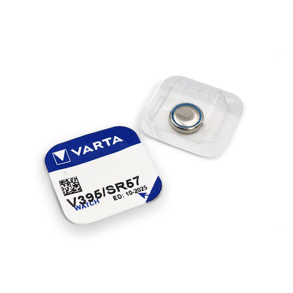 Годинникова батарейка V395 / SR 927 SW / SR57 / AG7 Varta Silver Oxide (1.55v) 1шт.