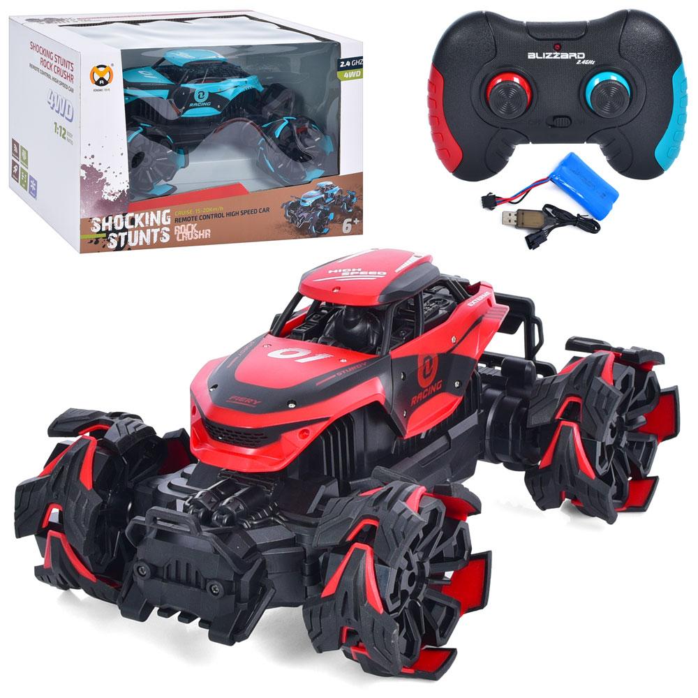 Машина 36759 радіокер., 2.4G, 1:12, акум., USB, 4WD, трансформ. колеса, 2 кольори, кор., 36-23-24см., фото 1