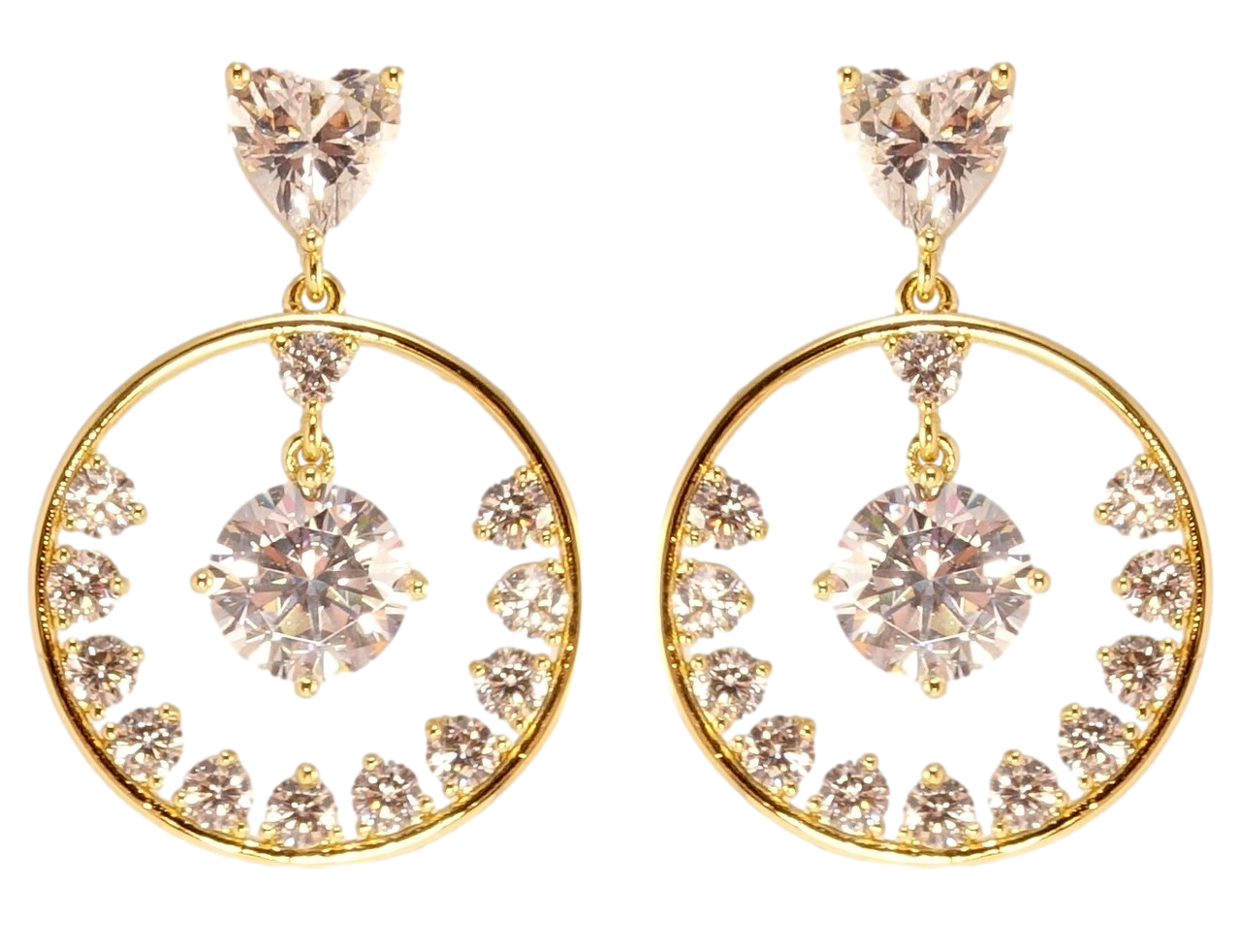 Сережки Xuping QQMM Позолота 14K пусети "Чарівність"