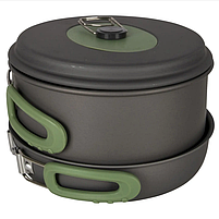 Набір Кемпингового Посуду Bo-Camp Explorer 3 Pieces Hard Anodized Grey/Green (2200239) Туристичний Посуд, фото 9