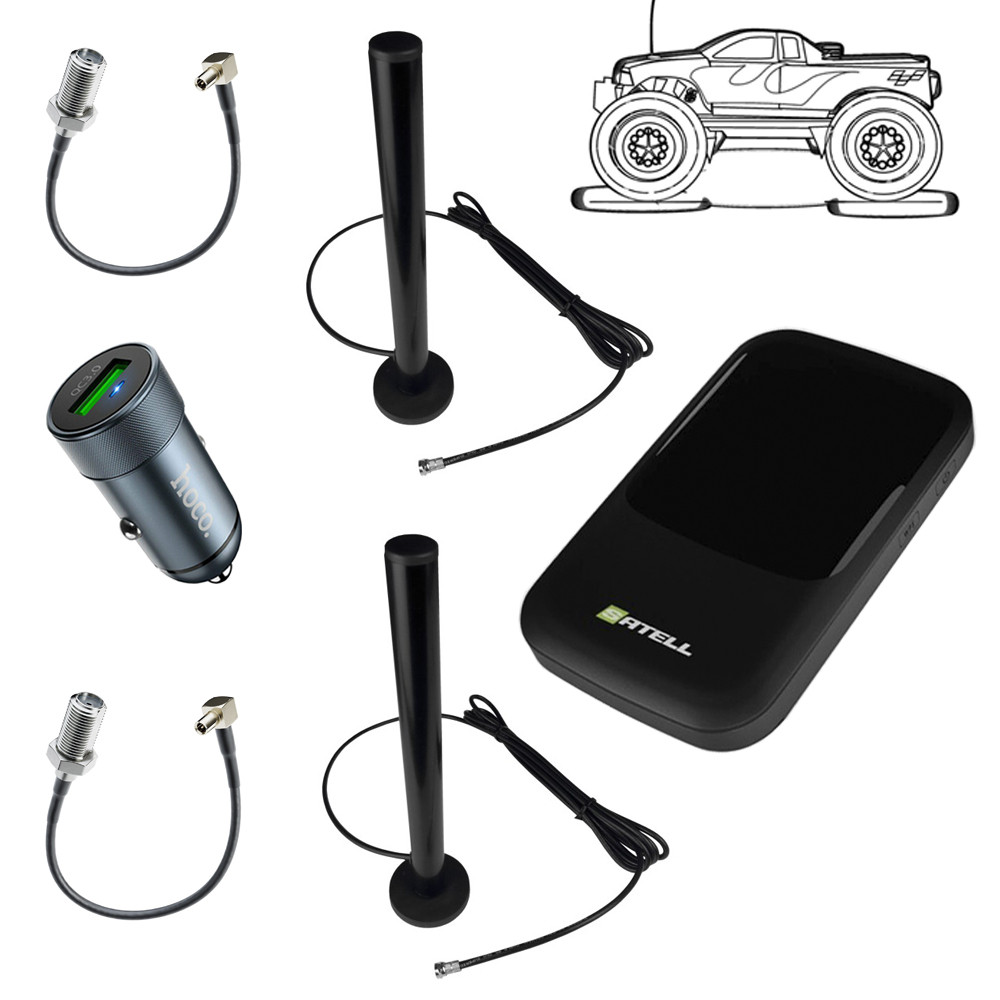 Автомобільний 4G комплект із роутером SATELL F3000, фото 1