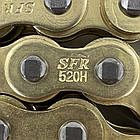 Ланцюг приводу колеса посилений 520Н 120 ланок SFR GOLD із замком, фото 3