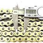 Ланцюг приводу колеса посилений 520Н 120 ланок SFR GOLD із замком, фото 4