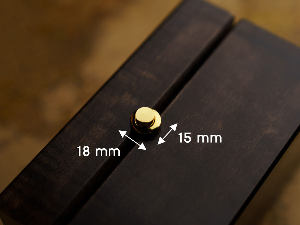 Замочок-кнопка врізний. 15х18мм, фото 1