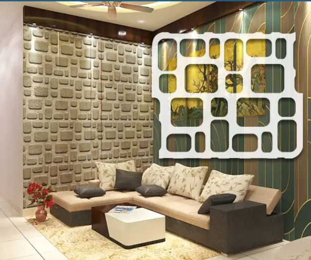 Трафарет для штукатурки, фарбування декоративний багаторазовий, пластиковий трафарет (650х700)