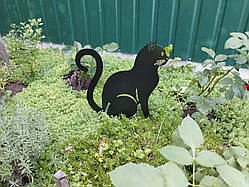 Фігура з металу для клумби Кіт №2