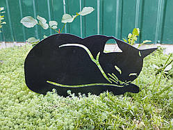 Фігура з металу для клумби Кіт №3