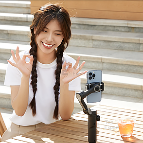 Стабілізатор штатив для телефону монопод AOCHUAN 3-Axis Handheld Gimbal Stabilize ручний стедикам 3-х осьовий, фото 3