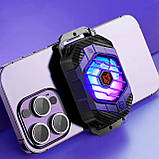 Кулер для телефона смартфона охолодження Sarafox X65 ICESHARK радіатор з ефектом Пельтьє c RGB підсвічуванням, фото 5