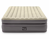 Intex Велюр матрац 64164 NP  розмір 152х203х51 см, вбудований електронасос 220V, двоспальний, фото 3
