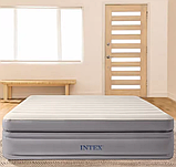 Intex Велюр матрац 64164 NP  розмір 152х203х51 см, вбудований електронасос 220V, двоспальний, фото 5
