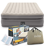 Intex Велюр матрац 64164 NP  розмір 152х203х51 см, вбудований електронасос 220V, двоспальний, фото 9