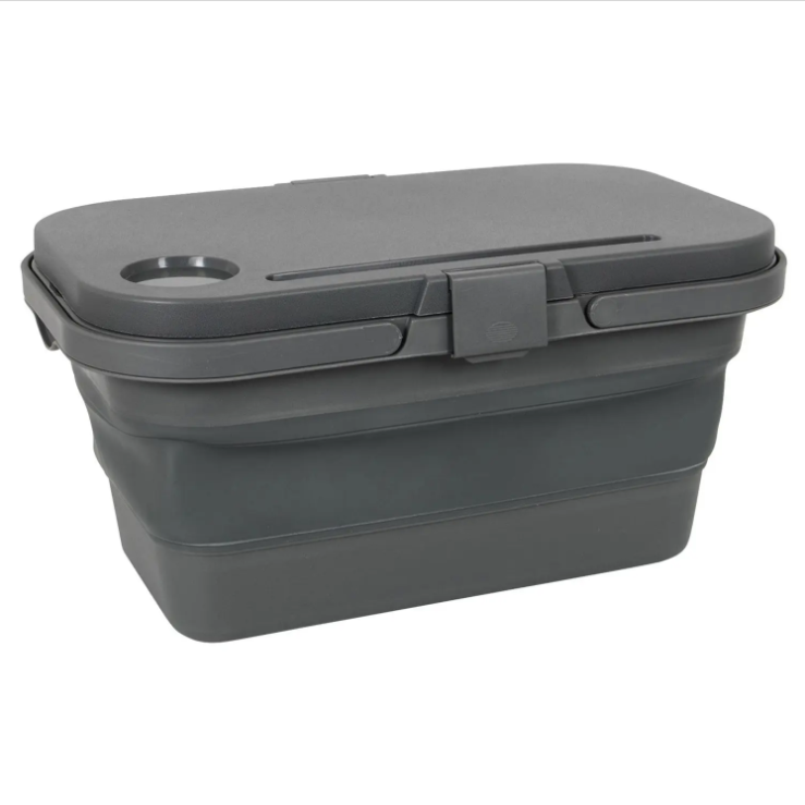 Кемпинговий Кошик Bo-Camp Foldable Box With table Top 17L Grey (6303695) Туристичний Посуд