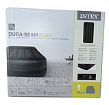 Intex Велюр матрац 64122 з підголовником, розмір 99х191х42 см, фото 8