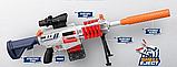 Дитячий автомат NERF,-Нерф з м'якими кулями гільзи вилітають, фото 2