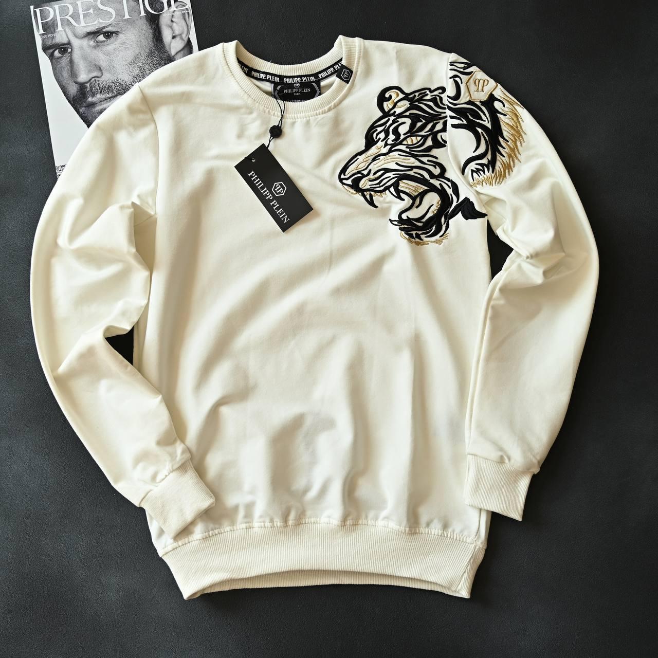 Чоловіча кофта світшот Philipp Plein D10587 біла