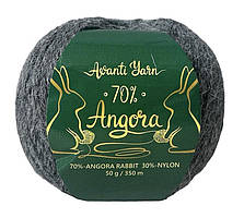Avanti Yarn ANGORA 70 (Аванті Ярн Ангора 70) № 923 темно-сірий (Пряжа ангора, нитки для в'язання)