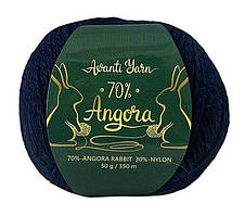 Avanti Yarn ANGORA 70 (Аванті Ярн Ангора 70) № 920 ярко-синій (Пряжа ангора, нитки для в'язання)