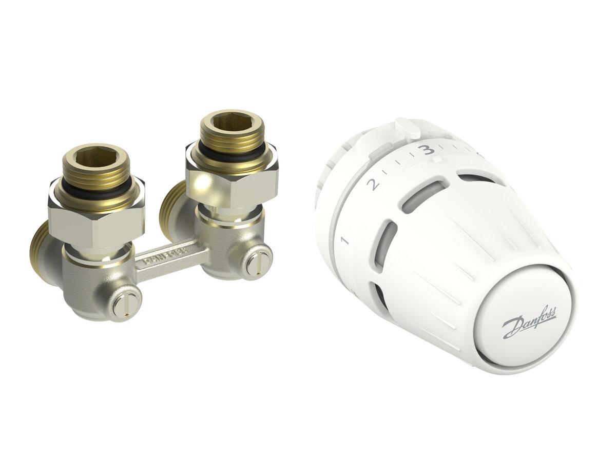 Комплект радіаторний Danfoss Regus RA + RLV-KB 1/2" кутовий