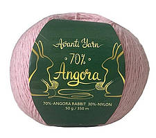 Avanti Yarn ANGORA 70 (Аванті Ярн Ангора 70) № 941 рожевий (Пряжа ангора, нитки для в'язання)