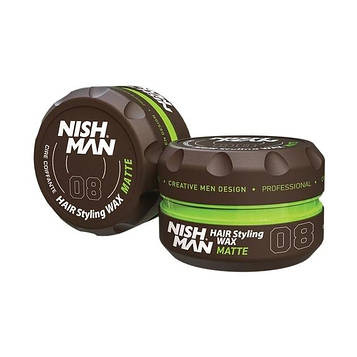 Віск для укладання волосся Nishman Hair Styling Wax 08 Matte, 100 мл (10704109)