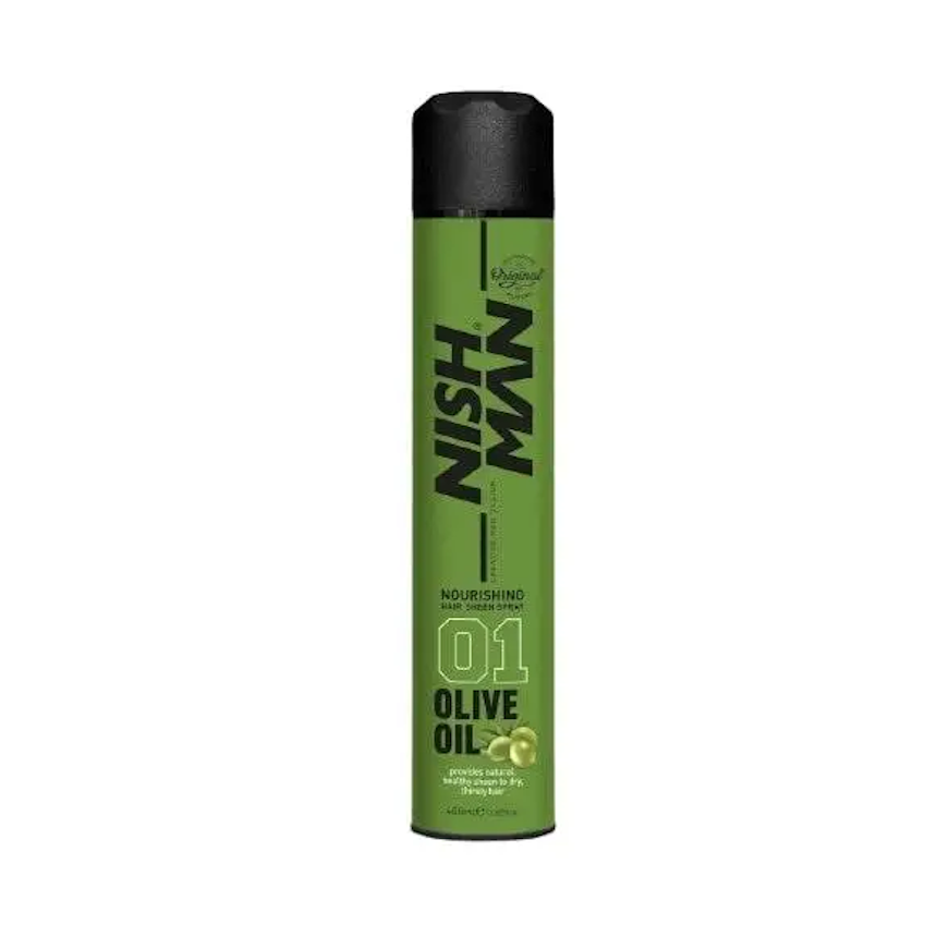 Поживний блиск спрей з оливковою олією Nishman Olive Oil Sheen Spray, 400мл (10705044)