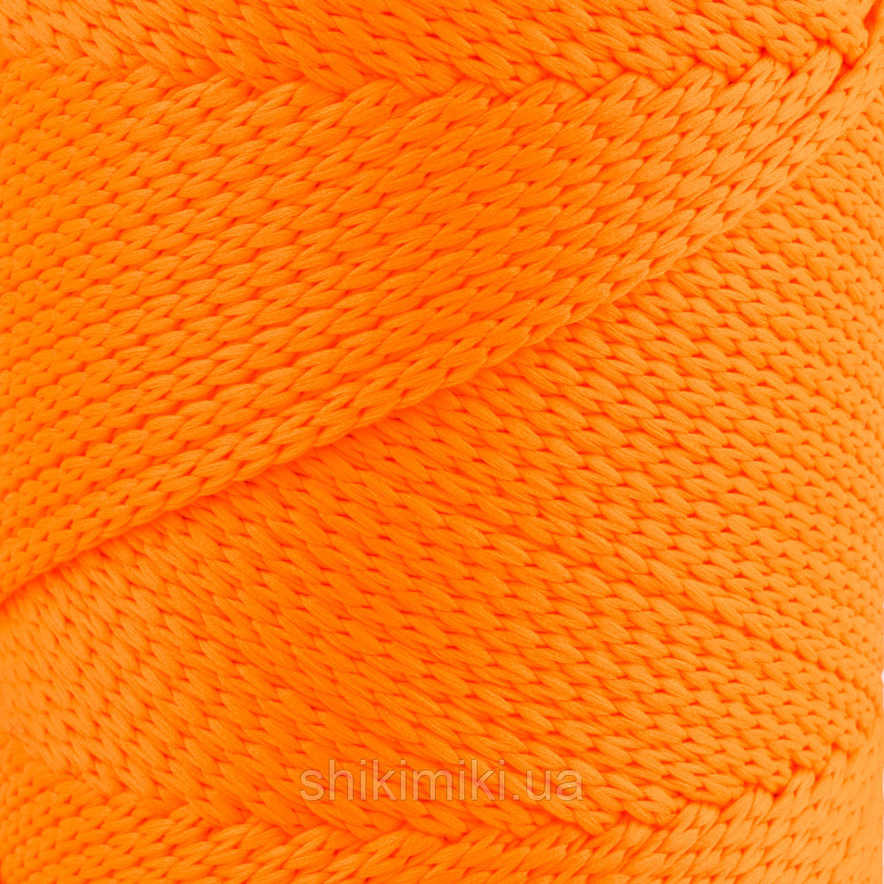 Шнур поліефірний Matte Macrame 3 mm, колір Помаранчевий неон